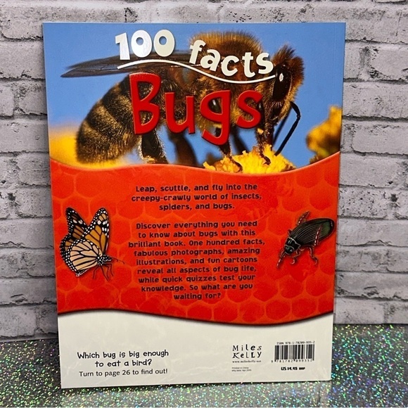 100 Facts BUGS Book Projects Quizzes Fun Facts Cartoons Miles Kelly Publishing - Picture 2 of 12